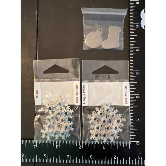 The Stamp Doctor Snowflake Eyelets & Metal Christmas Charms Set - Picture 3 of 3